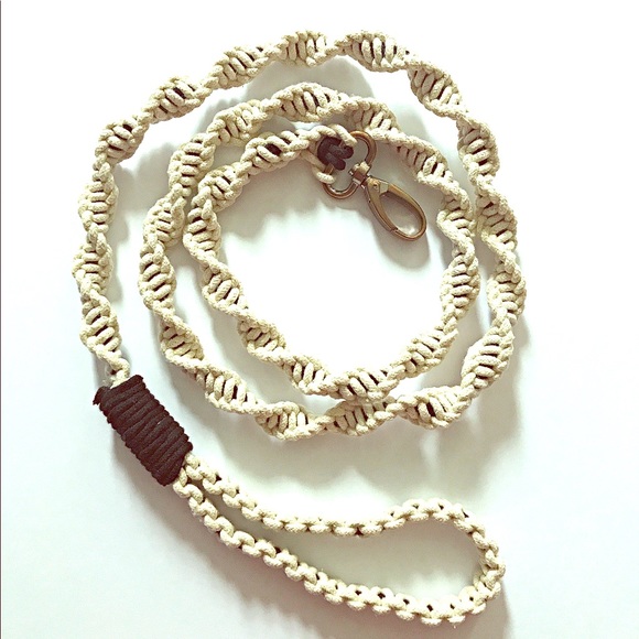 macrame dog lead